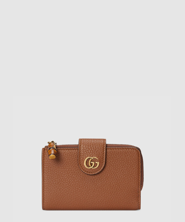 [GUCCI-구찌] 뱀부 미디엄 더블 G 지갑 739498