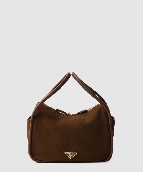 [PRADA-프라다] 스웨이드 핸드백 1BA451