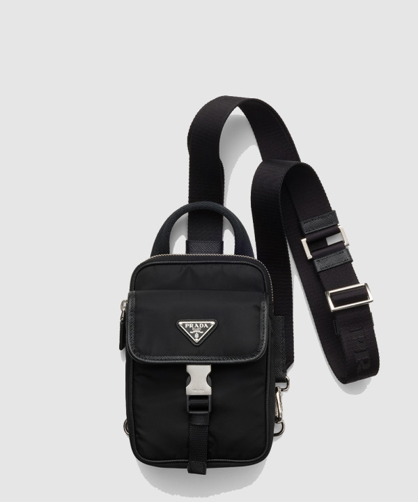 [PRADA-프라다] 리나일론 및 사피아노 가죽 스마트폰 케이스 2ZH194