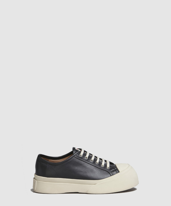 [MARNI-마르니] 블랙 나파 가죽 PABLO 레이스업 스니커즈 SNZW003020P272200N99