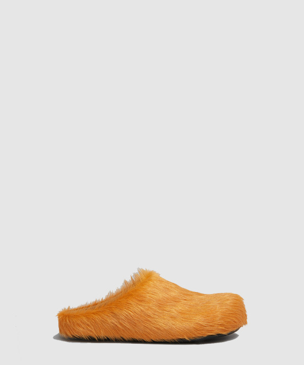 [MARNI-마르니] 오렌지 롱 헤어 송아지가죽 퍼스베트 사보 SBMS004601P412200R09