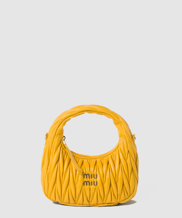 [MIU MIU-미우미우] 완더 마테라쎄 나파 가죽 호보 백 5BC125