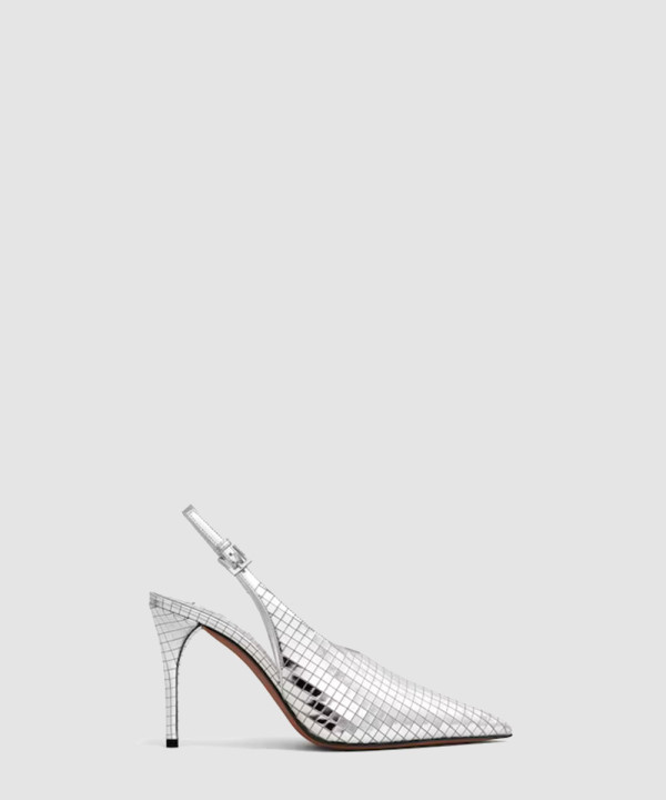 [ALAIA-알라이아] 미러 송아지 가죽 ART DECO 슬링백 AA3E053CK293