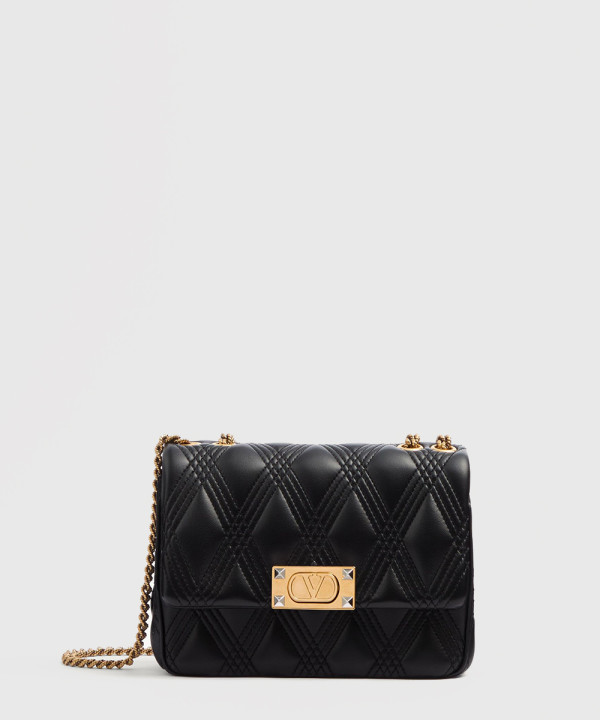 [VALENTINO-발렌티노] 가라바니 퀼티 67 퀼팅 나파 가죽 미디엄 숄더백 6W2B0R07XCA