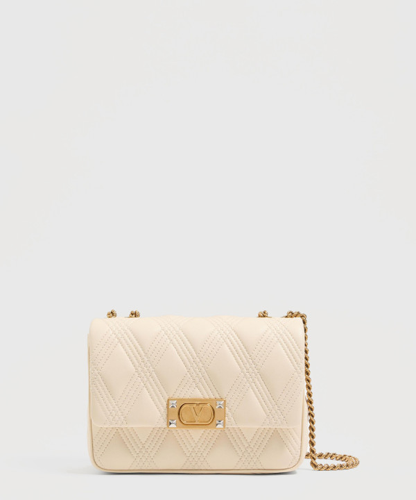 [VALENTINO-발렌티노] 가라바니 퀼티 67 퀼팅 나파 가죽 미디엄 숄더백 6W2B0R07XCA