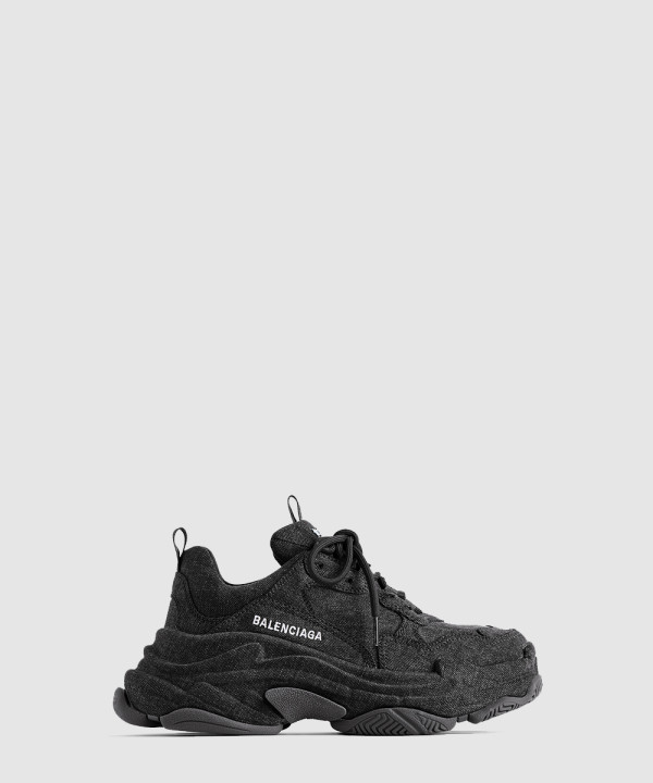 [BALENCIAGA-발렌시아가] 트리플 S 데님 스니커즈 536737