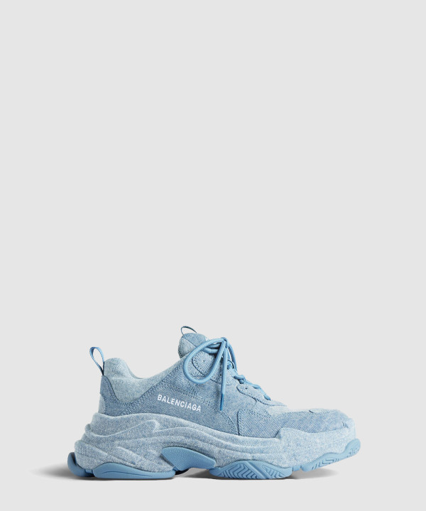 [BALENCIAGA-발렌시아가] 트리플 S 데님 스니커즈 536737