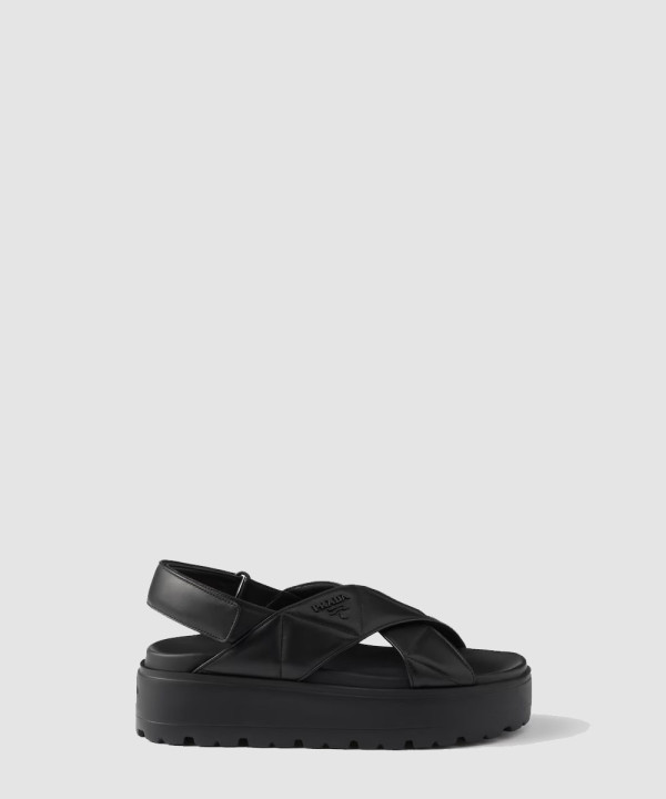 [PRADA-프라다] 모놀리스 나파 가죽 샌들 1XZ777