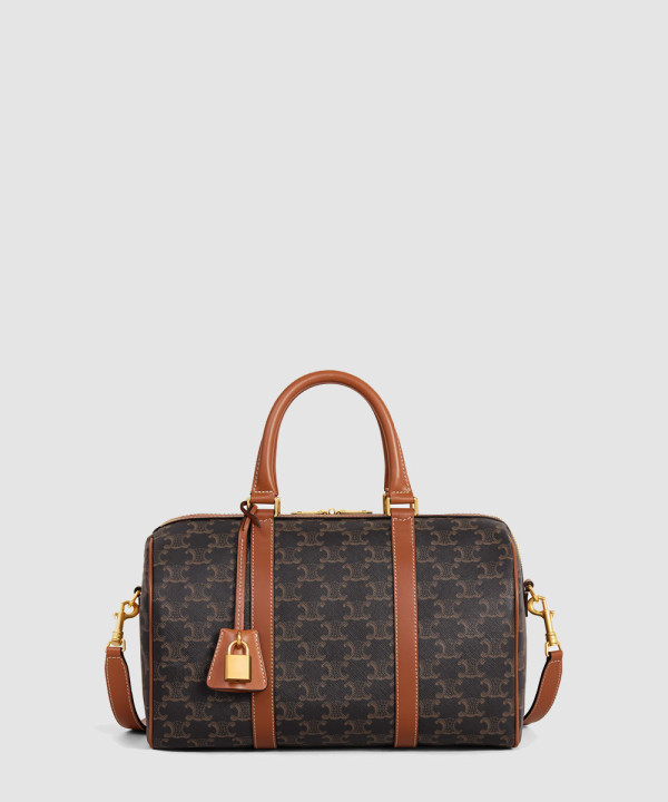 [CELINE-셀린느] 라지 트래블백 - 트리옹프 캔버스 카프스킨 119572