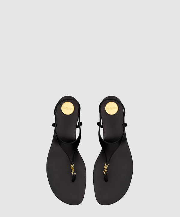 [SAINT LAURENT-생로랑] 스무스 가죽 소재 cassandra 샌들 818293