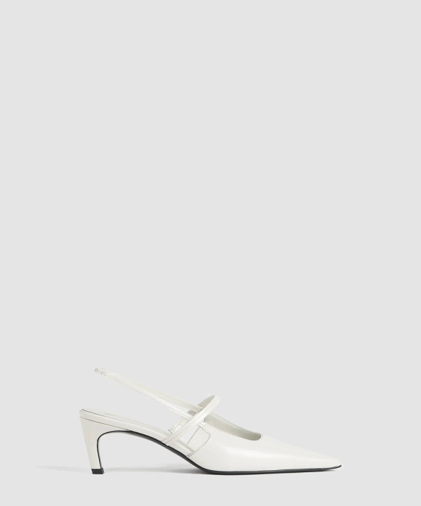 [TOTEME-토템] 더 샤프 슬링백 블랙 251-WAS821-LE0091