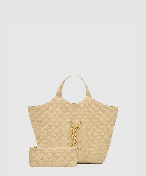 [SAINT LAURENT-생로랑] 퀼팅 누벅 스웨이드 소재의맥시 icare 698651