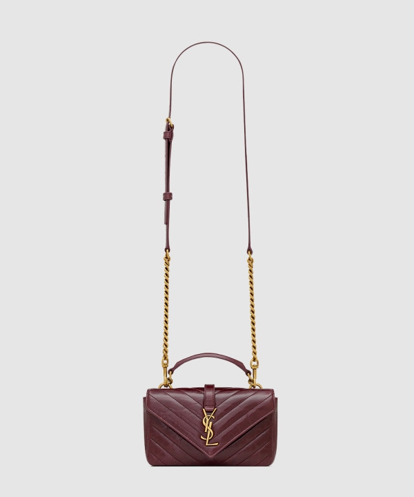 [SAINT LAURENT-생로랑] 유광 가죽 소재의 COLLEGE 미니 779430