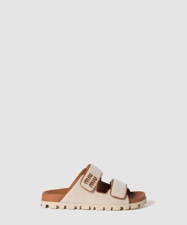 [MIUMIU-미우미우] 캔버스 슬라이드 5XX658