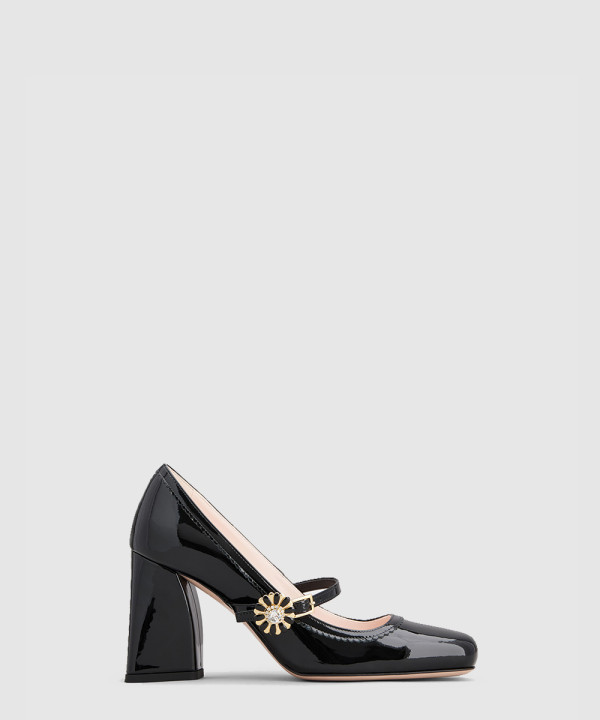 [ROGER VIVIER-로저비비에] 트레 비비에 메리 제인 펌프스 RVW52241600D1PB999