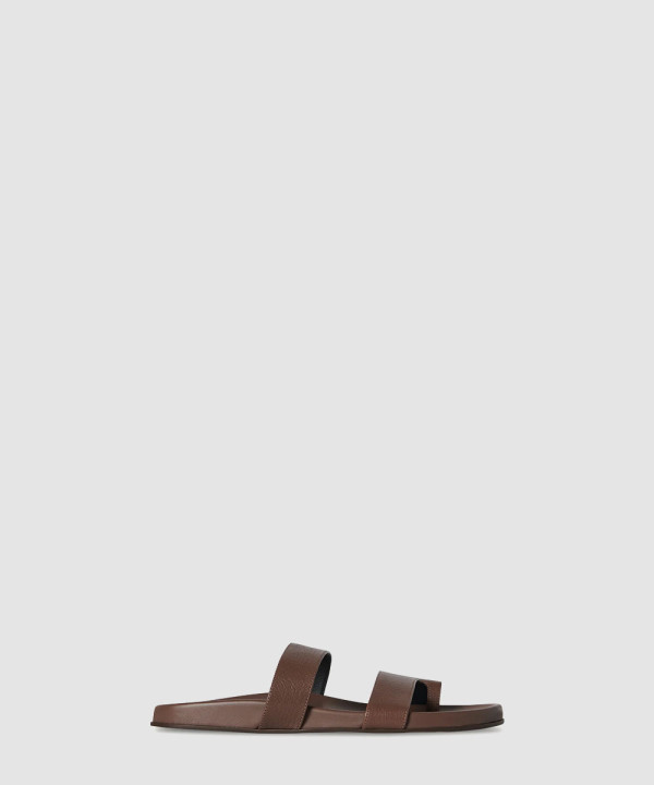 [THE ROW-더로우] Hugh 가죽 샌들 F1593L602LTBR