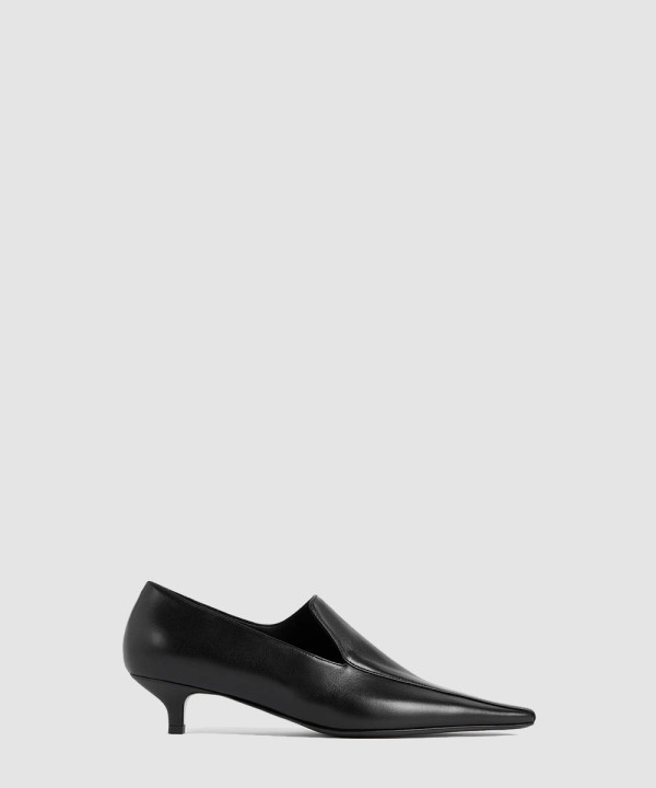 [THE ROW-더로우] 가죽 키튼 로퍼 블랙 251-WAS4692-LE0104