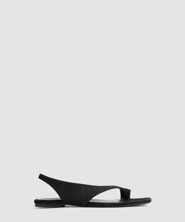 [THE ROW-더로우] 가죽 끈 샌들 블랙 샌드 252-WAS0202-LE0012