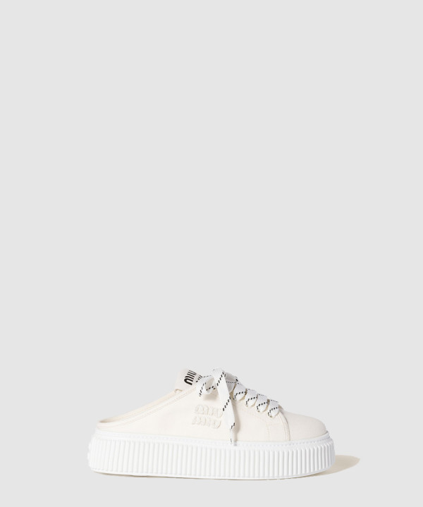 [MIU MIU-미우미우] 데님 스니커즈 뮬 5E390E