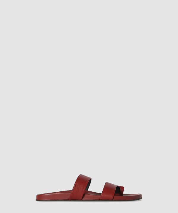 [THE ROW-더로우] Hugh 가죽 샌들 F1593L602LTBR