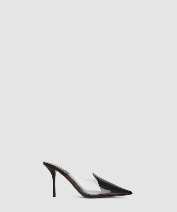 [ALAIA-알라이아] 페이턴트 가죽 소재 CŒUR ABSTRAIT 뮬 AA3M094CK15