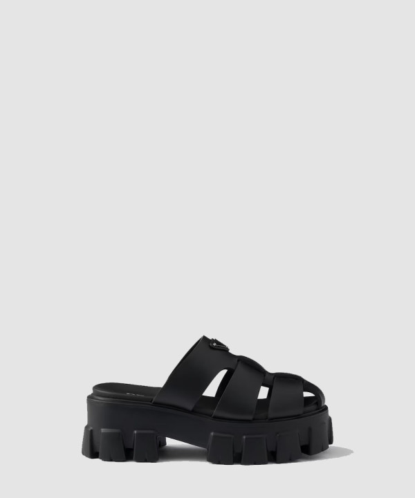 [PRADA-프라다] 러버 모놀리스 샌들 1XX751