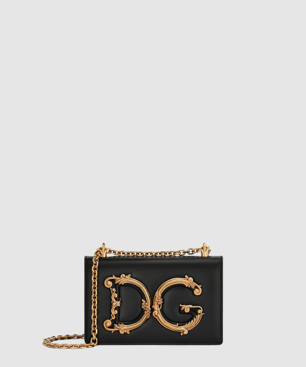 [DOLCE&GABBANA-돌체앤가바나] 나파 가죽 DG 걸스 숄더백 BB6498AZ80180999