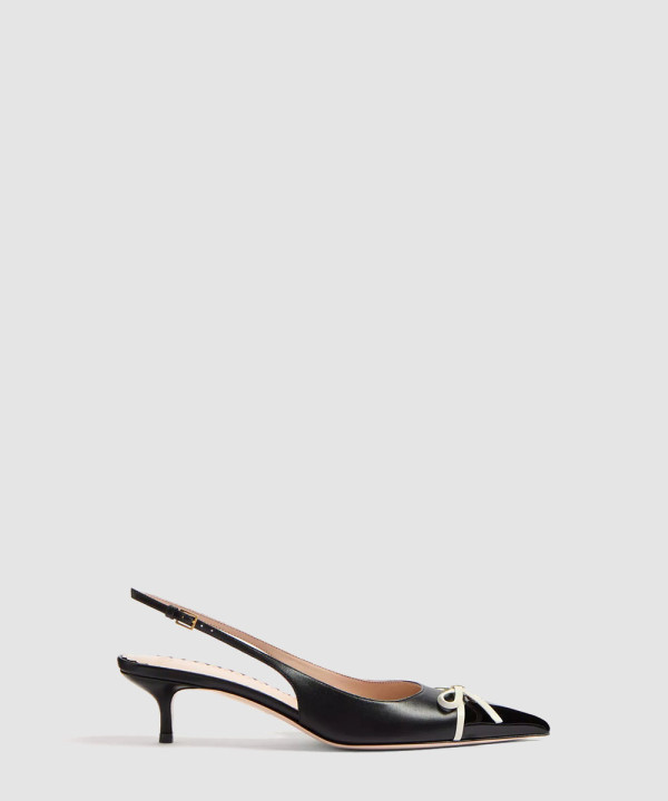 [VALENTINO-발렌티노] 키드스킨 슬링백 펌프스 6W2S0LL3DAL