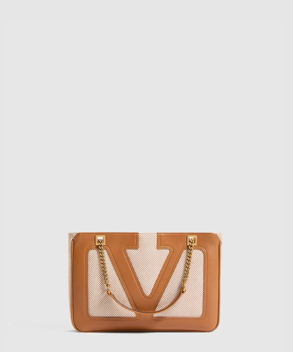 [VALENTINO-발렌티노] 가라바니 비바 슈퍼스타 캔버스 스몰 쇼퍼 백 6W0B0R14GLR