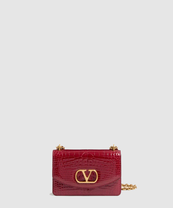 [VALENTINO-발렌티노] 크로커다일 레더 스몰 숄더 백 6W0B0R17TVG