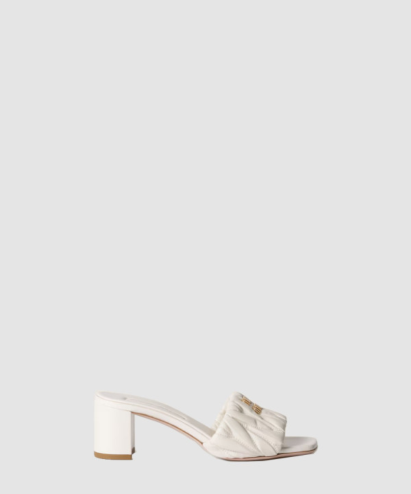 [MIUMIU-미우미우] 마테라쎄 나파 가죽 슬라이드 5XX657