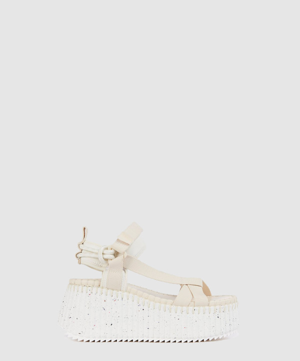 [CHLOE-끌로에] Nama 웨지 샌들 슬리퍼 CHC23U870Y400L