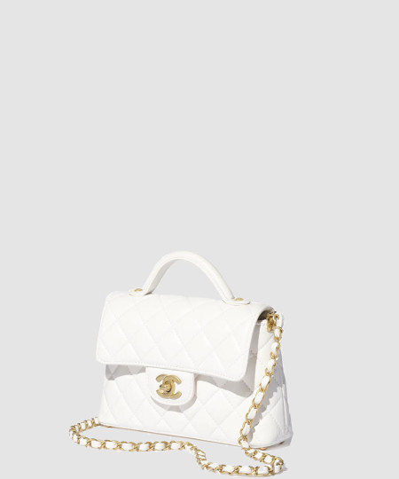 [CHANEL-샤넬] 핸들 장식의 스몰 플랩 백 AS5355