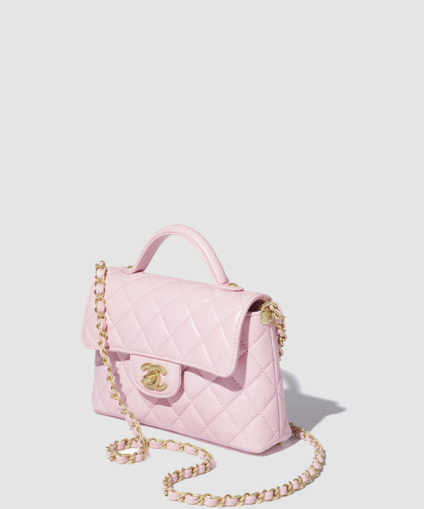 [CHANEL-샤넬] 핸들 장식의 스몰 플랩 백 AS5355