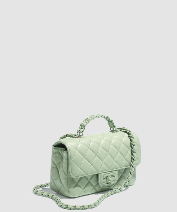 [CHANEL-샤넬] 핸들 장식의 미니 플랩 백 AS5243