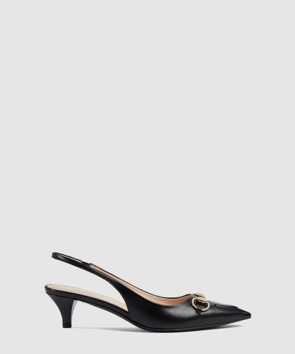 [GUCCI-구찌] 여성 홀스빗 슬링백 펌프스 782407