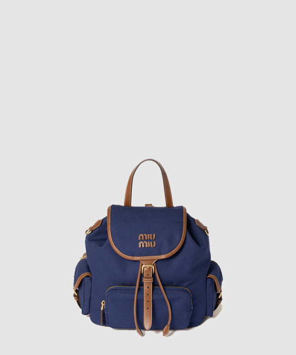 [MIU MIU-미우미우] 캔버스 및 가죽 백팩 5BZ042