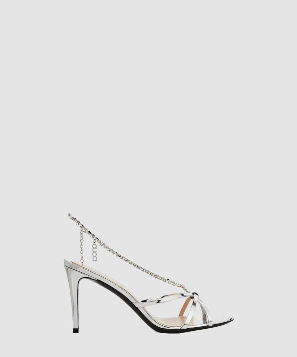 [GUCCI-구찌] 크리스털 체인 샌들 794313