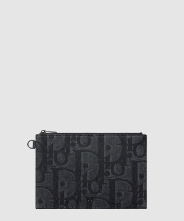 [DIOR-디올] 맥시 오블리크 자카드 A5 파우치 2ESCA490YXL