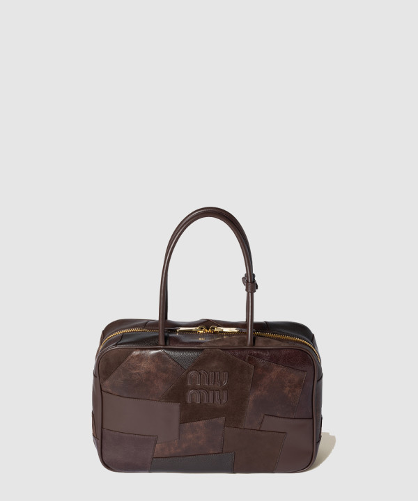 [MIU MIU-미우미우] 가죽 패치워크 보 백 5BB117