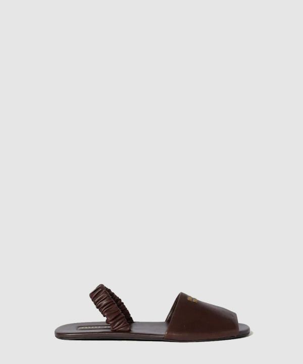 [MIUMIU-미우미우] 가죽 샌들 5X372E