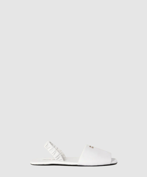 [MIUMIU-미우미우] 가죽 샌들 5X372E