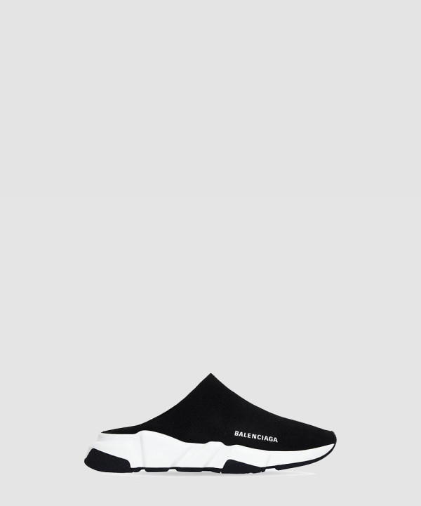 [BALENCIAGA-발렌시아가] 여성 스피드 리사이클드 니트 뮬 블랙 711474
