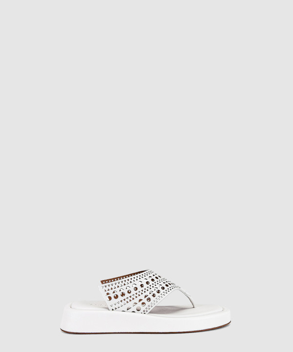 [ALAIA-알라이아] 비엔느 쪼리 샌들 AA3S048CK001