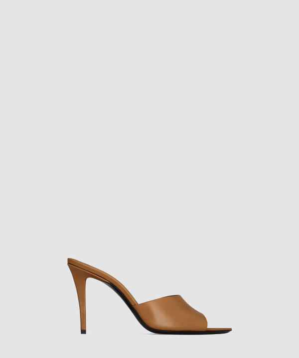 [SAINT LAURENT-생로랑] 스무스 가죽 소재 ROMY 뮬 806669