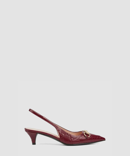 [GUCCI-구찌] 여성 홀스빗 슬링백 펌프스 782407