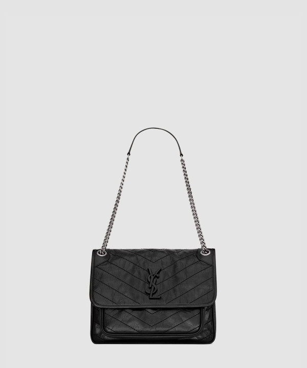 [SAINT LAURENT-생로랑] 빈티지 가죽 소재 NIKI 미디엄 633158