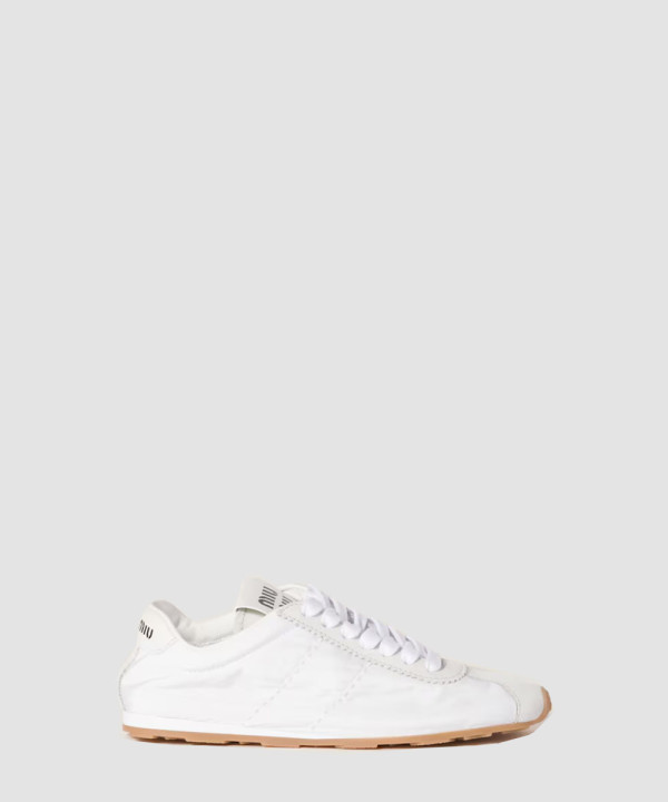 [MIUMIU-미우미우] 기능성 소재 및 스웨이드 플룸 스니커즈 5E114E