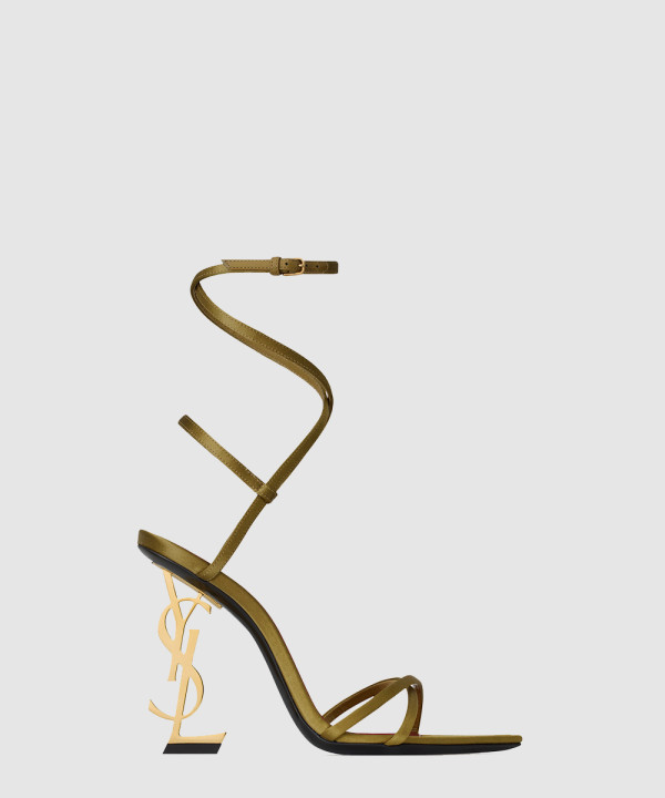 [SAINT LAURENT-생로랑] 새틴 크레이프 소재 opyum 샌들 817972