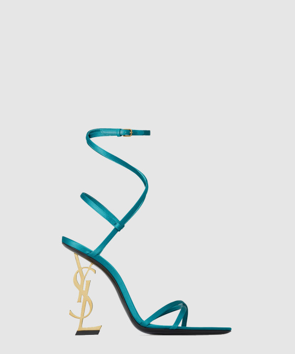 [SAINT LAURENT-생로랑] 새틴 크레이프 소재 opyum 샌들 817972